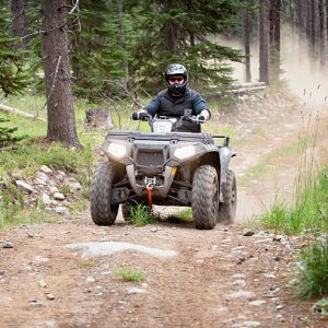 atv action / riding around having fun / motion blur on wheels